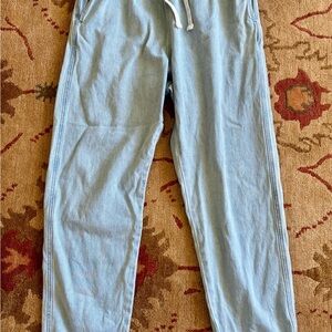 XiRENA light blue denim S Draper elastic waist comfortable pants casual